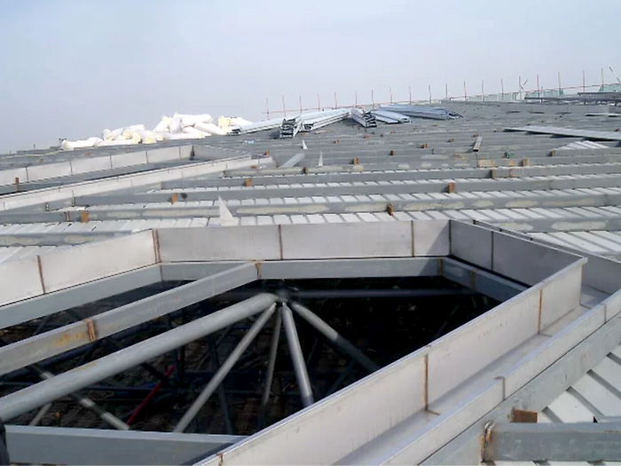 开封安吉县体育馆网架